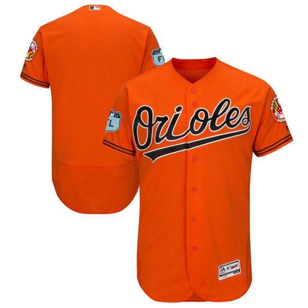 2017 MLB Baltimore Orioles Blank Orange Jerseys